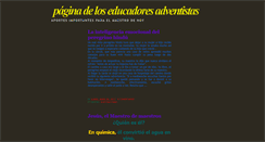 Desktop Screenshot of educadoresadventistas.blogspot.com