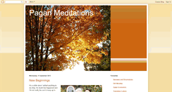 Desktop Screenshot of paganmeditations.blogspot.com