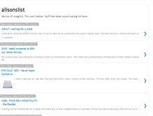 Tablet Screenshot of alisonslist.blogspot.com