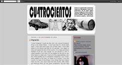 Desktop Screenshot of 400cuatrocientos.blogspot.com
