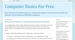 Desktop Screenshot of computerbasicsforfree.blogspot.com