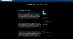 Desktop Screenshot of latesthotcarsblog.blogspot.com