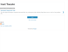 Tablet Screenshot of insetteacake.blogspot.com