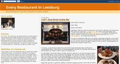 Desktop Screenshot of every-restaurant-in-leesburg.blogspot.com