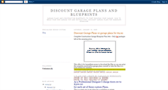 Desktop Screenshot of discount-garage-plans-blueprints.blogspot.com