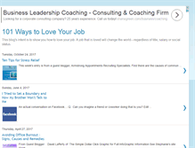 Tablet Screenshot of 101waystoloveyourjob.blogspot.com