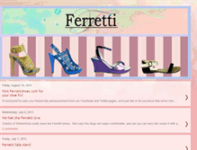 Tablet Screenshot of ferrettishoes.blogspot.com