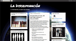 Desktop Screenshot of discriminacionmundialg1.blogspot.com