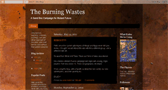 Desktop Screenshot of burningwastes.blogspot.com