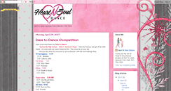 Desktop Screenshot of heartnsouldance.blogspot.com