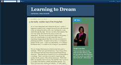 Desktop Screenshot of learning2dream.blogspot.com