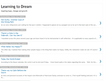 Tablet Screenshot of learning2dream.blogspot.com