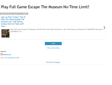 Tablet Screenshot of gameescapethemuseum.blogspot.com