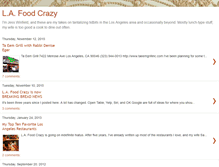 Tablet Screenshot of lafoodcrazy.blogspot.com