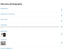 Tablet Screenshot of maruskaphotography.blogspot.com