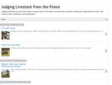 Tablet Screenshot of fencelinejudging.blogspot.com