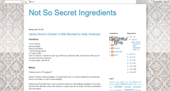 Desktop Screenshot of notsosecretingredients.blogspot.com