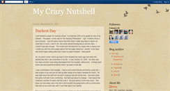 Desktop Screenshot of mycrazynutshell.blogspot.com