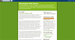 Desktop Screenshot of bloomingtonbirth.blogspot.com