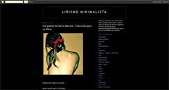 Desktop Screenshot of lirismominimalista.blogspot.com