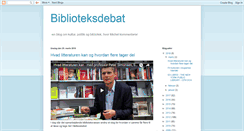 Desktop Screenshot of biblioteksdebat.blogspot.com