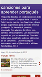 Mobile Screenshot of cancionesparaaprenderportugues.blogspot.com
