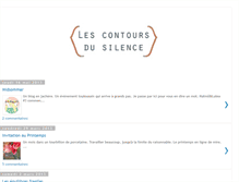 Tablet Screenshot of les-contours-du-silence.blogspot.com