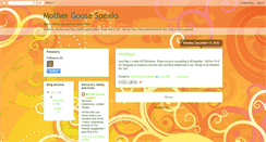 Desktop Screenshot of mothergoosespeaks.blogspot.com