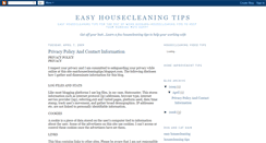 Desktop Screenshot of easyhousecleaningtips.blogspot.com