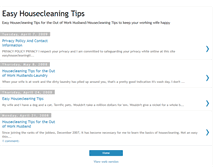 Tablet Screenshot of easyhousecleaningtips.blogspot.com