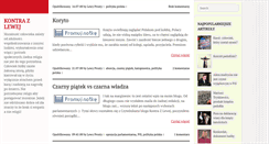 Desktop Screenshot of kontrazlewej.blogspot.com