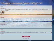 Tablet Screenshot of catedraunesco2011.blogspot.com