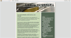 Desktop Screenshot of cienciaveterinaria.blogspot.com