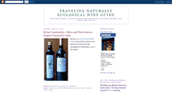 Desktop Screenshot of ecologicalwineguide.blogspot.com