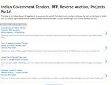 Tablet Screenshot of indiangovernmenttendersauctionproject.blogspot.com