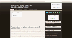 Desktop Screenshot of libertadalospresospoliticosmapuche.blogspot.com