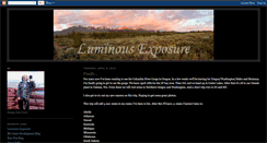 Desktop Screenshot of luminous-exposure.blogspot.com