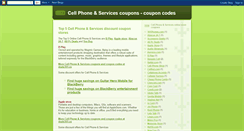 Desktop Screenshot of cell-phone-n-services-discounts.blogspot.com