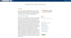 Desktop Screenshot of martijngoesrussia.blogspot.com