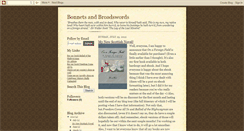 Desktop Screenshot of bonnetsandbroadswords.blogspot.com