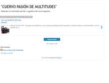 Tablet Screenshot of cuervopasiondemultitudes.blogspot.com