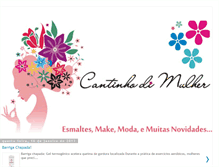 Tablet Screenshot of cantinhodimulher.blogspot.com