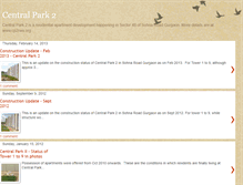 Tablet Screenshot of centralpark2gurgaon.blogspot.com