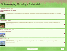 Tablet Screenshot of biotecnologiaytecnologiaambiental.blogspot.com