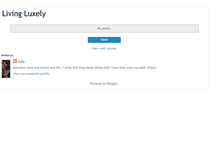 Tablet Screenshot of livingluxely.blogspot.com