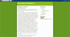 Desktop Screenshot of leben-des-patrick-k.blogspot.com