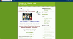 Desktop Screenshot of cursosdeverano2006.blogspot.com