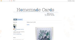 Desktop Screenshot of homemadecardsbyerin.blogspot.com