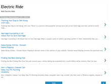 Tablet Screenshot of kidselectricride.blogspot.com