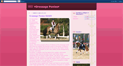 Desktop Screenshot of dressageponies.blogspot.com